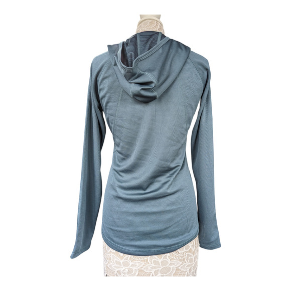 Reebok Speedwick Hooded Long Sleeve Green M - Picture 3 of 7